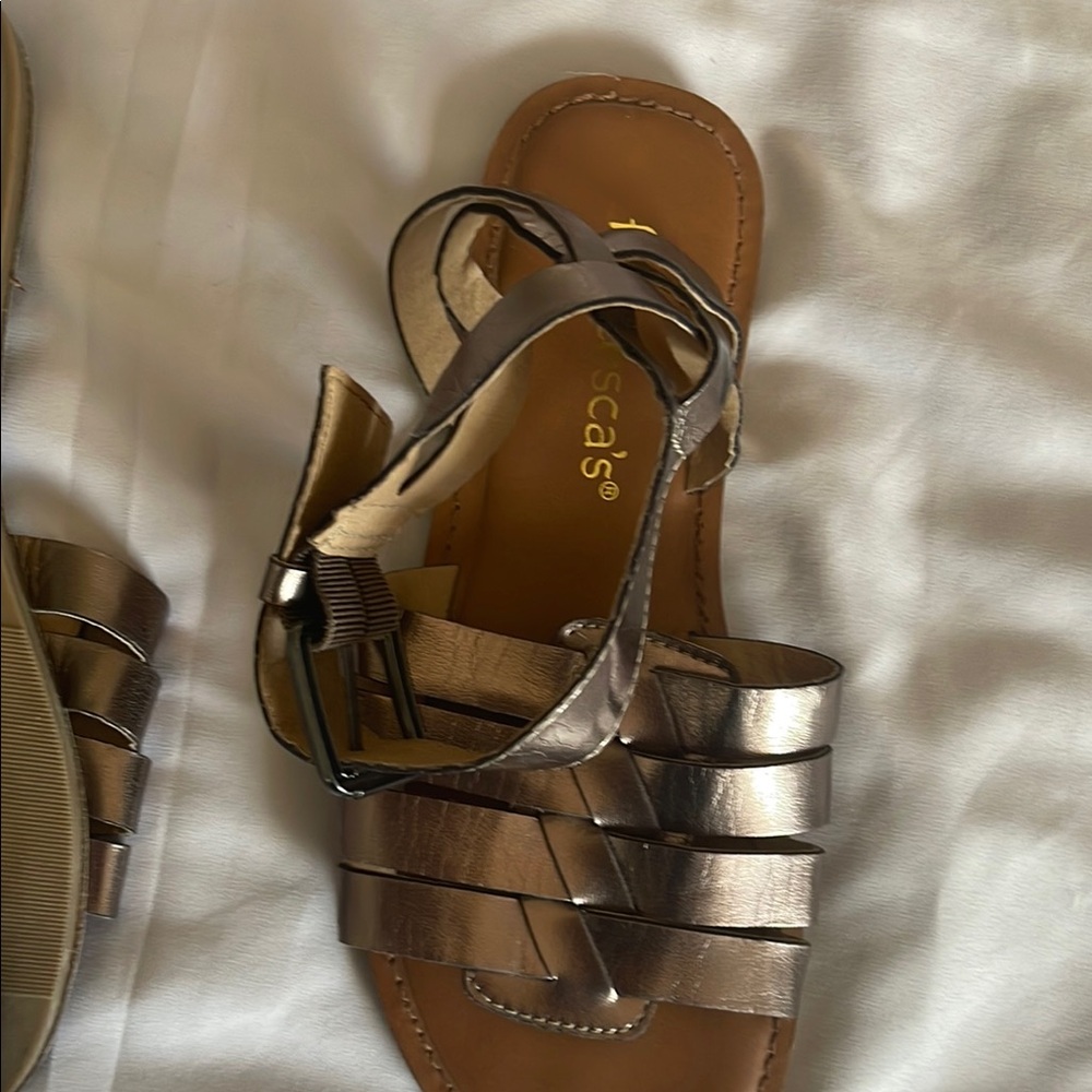 SAS Metallic Sandals - Picture 4 of 14